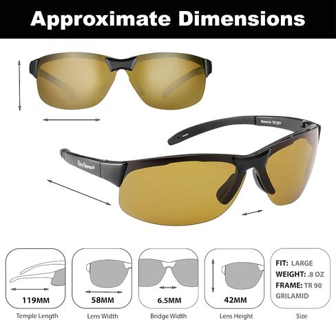 Flying Fisherman Maverick Polarized Sunglasses with AcuTint UV Blocker for Fishing and Outdoor Sports in Saudi Arabia