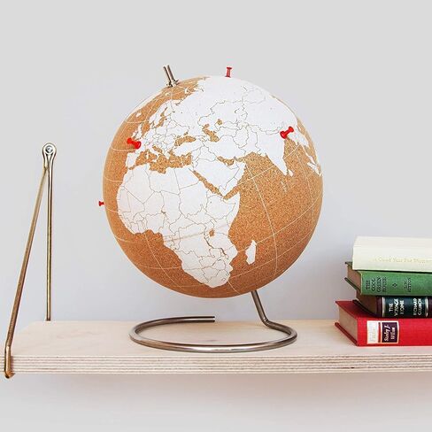 SUCK UK - LARGE COLORED DESKTOP CORK GLOBE | PUSH PINS INCLUDED | EDUCATIONAL WORLD MAP | TRAVEL ACCESSORIES | ADVENTURE & MEMORIES DISPLAY | MULTICOLOR | 30CM in Saudi Arabia