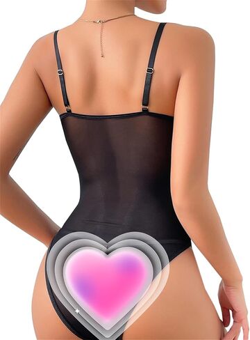 Lilosy Sexy Strappy Underwire Scallop Floral Lace Mesh Sheer Babydoll Lingerie Women Top Nightshirt See Through One Piece in Saudi Arabia