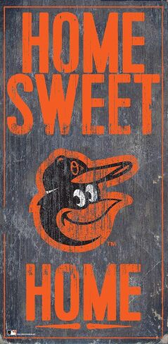لافتة Fan Creations MLB Baltimore Orioles للجنسين Baltimore Orioles Home Sweet Home، لون الفريق، 6 × 12، (M0653-Orioles) in Saudi Arabia