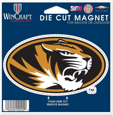 Wincraft NCAA University of Missouri Die Cut Magnet, 4.5" x 6" in Saudi Arabia