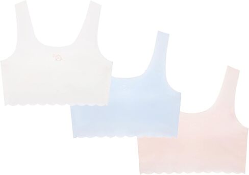 LING DANG GIRL Training Bras for Girls 7-11,10-16 3 Packs Lightweight Breathable in Saudi Arabia