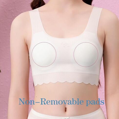LING DANG GIRL Training Bras for Girls 7-11,10-16 3 Packs Lightweight Breathable in Saudi Arabia