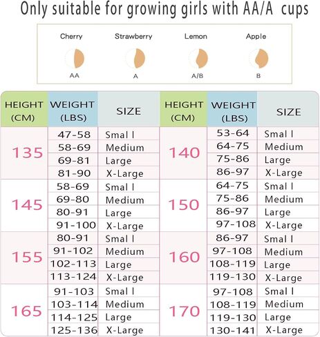 LING DANG GIRL Training Bras for Girls 7-11,10-16 3 Packs Lightweight Breathable in Saudi Arabia