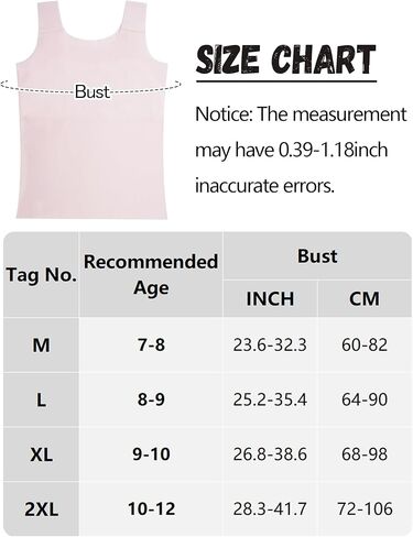Happy Cherry Training Bras for Teens Girls Camisoles Long Bralette Bra Seamless Lightly Padded Sport Bra Wire Free 7-12 Years in Saudi Arabia