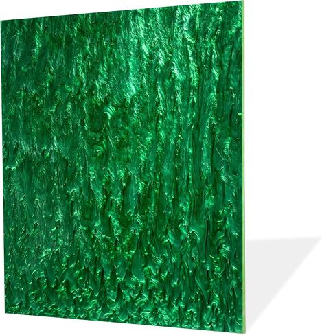 TOEPODO Pearlescent Ripple/Stream Acrylic Sheet 1/8 سمك مميز من زجاج شبكي مصبوب نمط تيار للديكور المنزلي DIY Craft Festival Art Design (3، معدن أزرق، 8 × 12 بوصة) in Kuwait