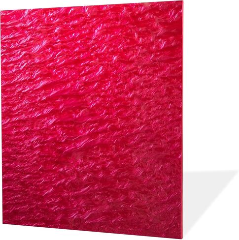 TOEPODO Pearlescent Ripple/Stream Acrylic Sheet 1/8 سمك مميز من زجاج شبكي مصبوب نمط تيار للديكور المنزلي DIY Craft Festival Art Design (3، معدن أزرق، 8 × 12 بوصة) in Kuwait