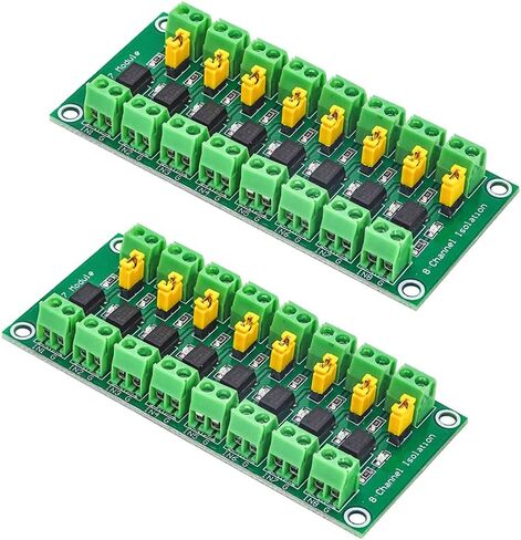 HiLetgo 2pcs PC817 4 Channel Optocoupler Isolation Board 817 Voltage Isolation Module Voltage Converter Module 3.6-30V Photoelectric Isolated Module(2/4/8 Channel Optional) in Saudi Arabia