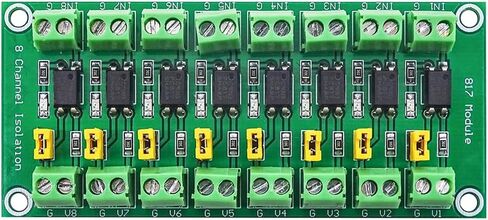 HiLetgo 2pcs PC817 4 Channel Optocoupler Isolation Board 817 Voltage Isolation Module Voltage Converter Module 3.6-30V Photoelectric Isolated Module(2/4/8 Channel Optional) in Saudi Arabia