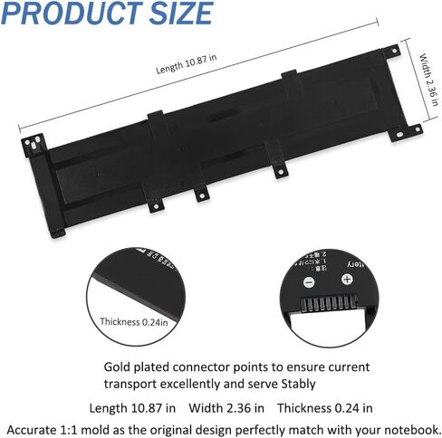 B31N1635 Battery Replacement for ASUS VivoBook Pro 17 A705U A705UA X705U X705UA X705UB X705UF X705UV X705UN X705UQ X705N X705NA X705NC X705M X705MA X705MB F705M F705MA F705NA Pro N705U N705UD in Kuwait
