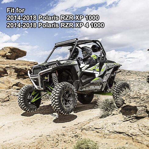 KIWI MASTER زجاج أمامي عالي التحمل 3 في 1 متوافق مع 2014-2018 Polaris RZR XP 1000 900 مقاوم للخدش in Saudi Arabia