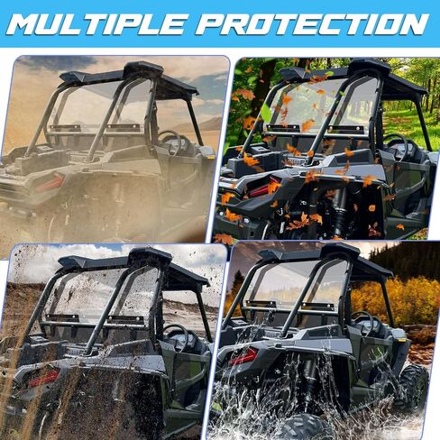 StarknightMT RZR Rear Window, Clear Windscreen Compatible with 2014-2023 Polaris RZR XP 1000/4 1000 2016-2022 RZR XP TURBO/ 4 TURBO RZR Accessories Parts Back Dust Panel in Saudi Arabia