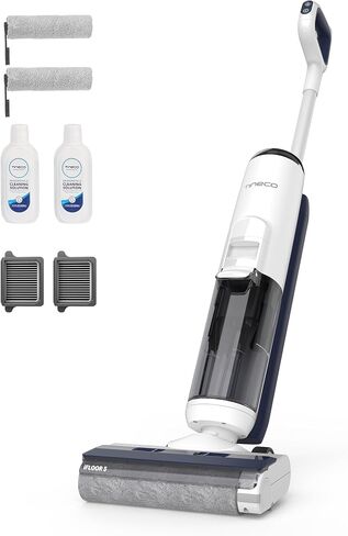 Tineco Floor ONE S5 Smart Cordless Wet Dry Vacuum Cleaner and Mop for Hard Floors, Digital Display, Long Run Time, Great for Sticky Messes and Pet Hair, Space-Saving Design, Blue in Saudi Arabia