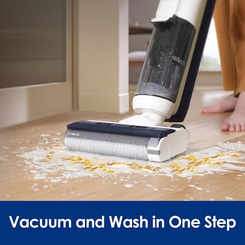 Tineco Floor ONE S5 Smart Cordless Wet Dry Vacuum Cleaner and Mop for Hard Floors, Digital Display, Long Run Time, Great for Sticky Messes and Pet Hair, Space-Saving Design, Blue in Saudi Arabia