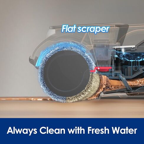Tineco Floor ONE S5 Smart Cordless Wet Dry Vacuum Cleaner and Mop for Hard Floors, Digital Display, Long Run Time, Great for Sticky Messes and Pet Hair, Space-Saving Design, Blue in Saudi Arabia