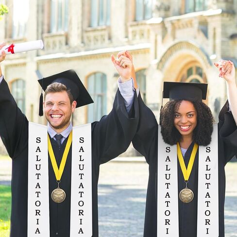 Remuuly 2 Pcs Graduation Award Medal and Graduation Stole Set Award Medal 60 Inches Graduation Stole for Graduation Students in Saudi Arabia