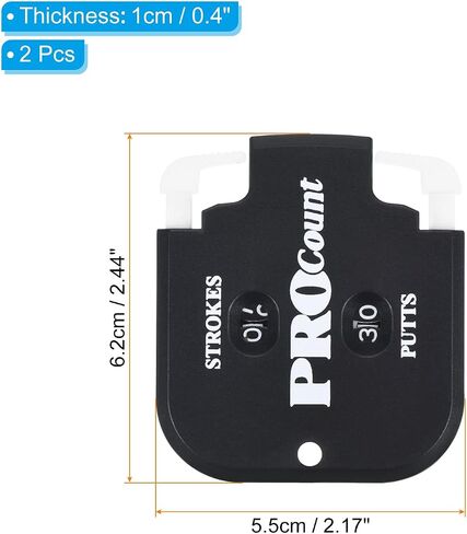 PATIKIL Golf Score Counter, 2 Digits Scoring Keeper Mini Golf Shot Stroke Counter for Golf Game Scorekeeper Outdoor Sport in Saudi Arabia