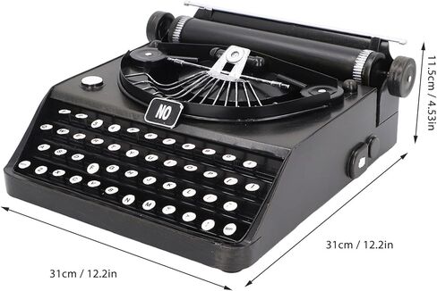 Vintage Typewriter Model, Retro Portable Manual Props for Home Office, Artistic Vintage Appearance, Unique Gift in Saudi Arabia