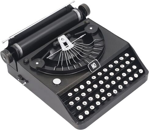 Vintage Typewriter Model, Retro Portable Manual Props for Home Office, Artistic Vintage Appearance, Unique Gift in Saudi Arabia