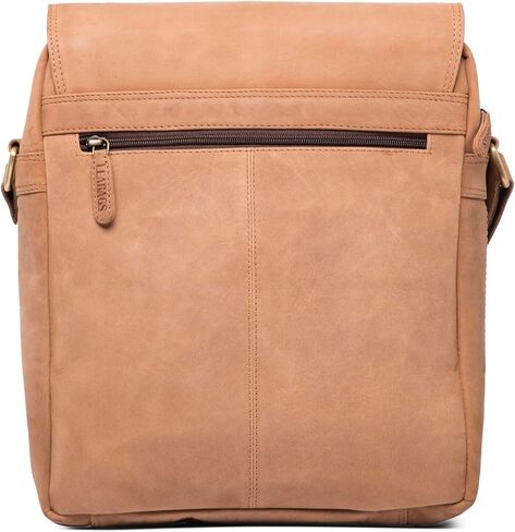 LEABAGS Amsterdam genuine buffalo leather shoulder bag I Vintage look I Fits a 13 inch laptop I Small messenger bag in Kuwait