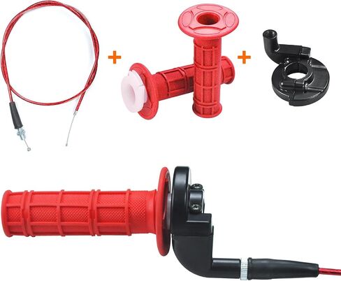 22mm 7/8 Throttle Handle Grips Cable Clamp On Off Switch for Coleman CT100U CT200U Baja Doodlebug Db30 Mb165 Mb200 50cc 90cc 110cc 125cc SSR Coolster Apollo CRF50 Pit Dirt Bike in Kuwait