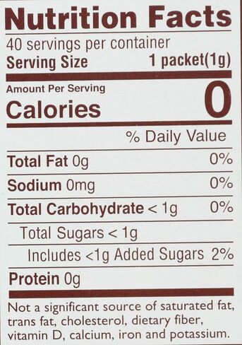 Pure Via Stevia Packet 40 Count, 1.4 oz in Saudi Arabia