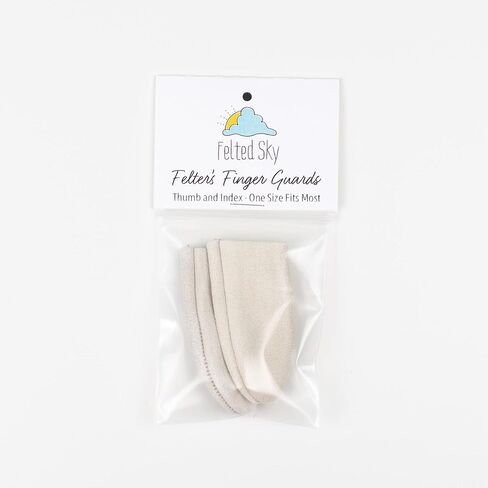 واقيات الأصابع الجلدية للتلبيد بالإبرة | جلد سويدي أصلي سميك | حماية الأصابع للصياغة | مقاس واحد يناسب معظم البالغين | كشتبان للتطريز | مهود DIY والخياطة in Kuwait