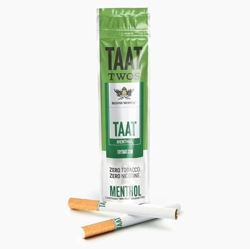 سجائر TAAT TWOS العشبية - طبيعية، خالية من النيكوتين، خالية من التبغ - مزيج تدخين عشبي طبيعي بديل مع مستخلص 30 ملغ للبالغين - نكهات كاملة، طعم رقيق - 4 عبوات (أصلية) in Kuwait