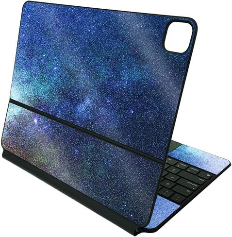 MightySkins Glossy Glitter Skin Compatible with Apple Magic Keyboard for iPad Pro 12.9" (5th Generation) - Astro Sky | Protective, Durable High-Gloss Glitter Finish | Easy to Apply | Made in The USA in Saudi Arabia
