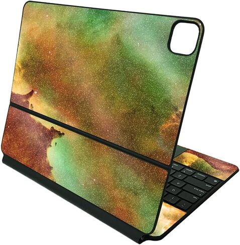 MightySkins Glossy Glitter Skin Compatible with Apple Magic Keyboard for iPad Pro 12.9" (5th Generation) - Astro Sky | Protective, Durable High-Gloss Glitter Finish | Easy to Apply | Made in The USA in Saudi Arabia