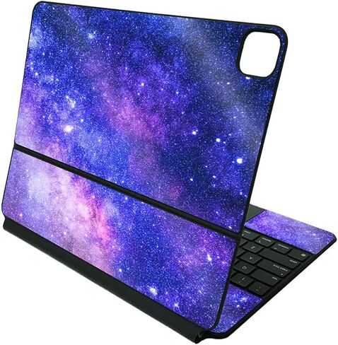 MightySkins Glossy Glitter Skin Compatible with Apple Magic Keyboard for iPad Pro 12.9" (5th Generation) - Astro Sky | Protective, Durable High-Gloss Glitter Finish | Easy to Apply | Made in The USA in Saudi Arabia