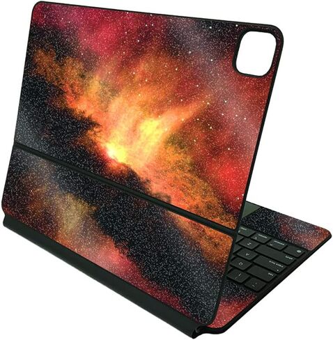 MightySkins Glossy Glitter Skin Compatible with Apple Magic Keyboard for iPad Pro 12.9" (5th Generation) - Astro Sky | Protective, Durable High-Gloss Glitter Finish | Easy to Apply | Made in The USA in Saudi Arabia