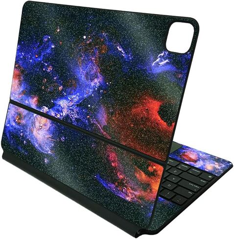 MightySkins Glossy Glitter Skin Compatible with Apple Magic Keyboard for iPad Pro 12.9" (5th Generation) - Astro Sky | Protective, Durable High-Gloss Glitter Finish | Easy to Apply | Made in The USA in Saudi Arabia