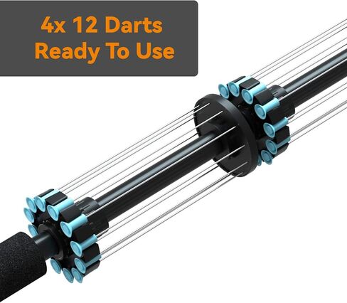 .40 Caliber 36" Tactical Blowgun with 48 Spear Darts, Spike Darts, All Aluminum Made, with Sling, Tactical Grip and Optic Sight in Saudi Arabia