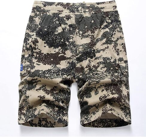 LOKTARC Boys Pull On Camo Shorts Kids Bermuda Summer Knee Length Pants in Saudi Arabia
