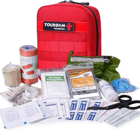 IFAK Med Trauma Kit, Multi-Purpose Molle Belt EDC Pouch, Tactical Emergency Kit Survival Military, Field Dressing Kit Camping Hiking Bug Out in Saudi Arabia