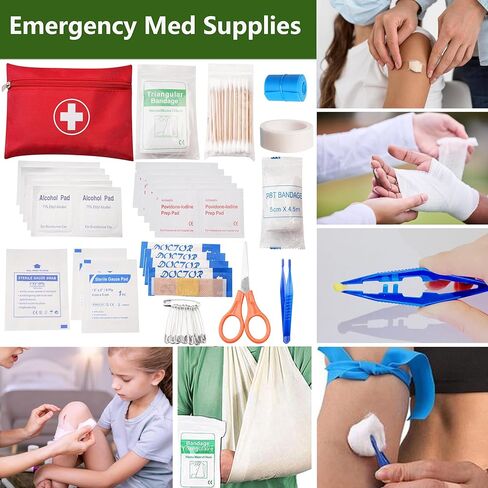 180 + قطعة مجموعة الحبال الإسعافات الأولية أساسيات الطوارئ والعتاد لوازم للسيارة التنزه التخييم المنزل هدايا عيد ميلاد للرجال in Kuwait