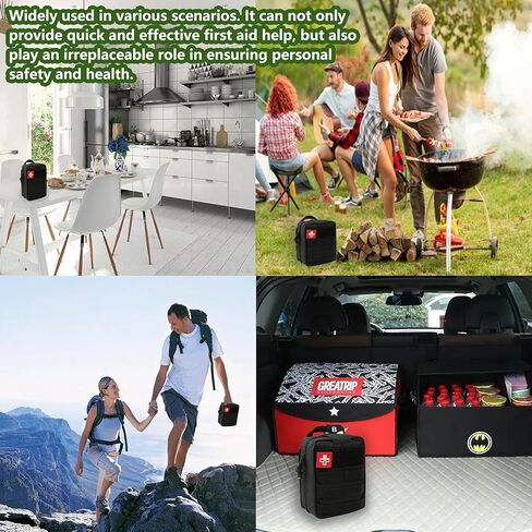 180 + قطعة مجموعة الحبال الإسعافات الأولية أساسيات الطوارئ والعتاد لوازم للسيارة التنزه التخييم المنزل هدايا عيد ميلاد للرجال in Kuwait