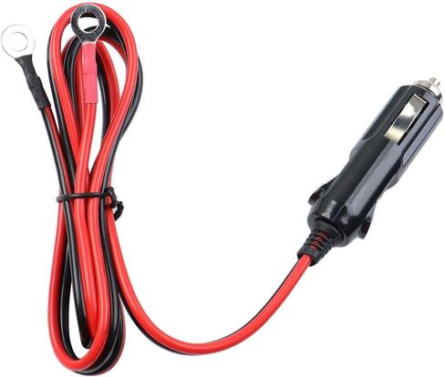 الثقيلة ذكر التوصيل ولاعة السجائر محول 3.3FT سلك شاحن الطاقة مع مصباح ليد 16 AWG كابل لمضخة الهواء العاكس للسيارة وDIY in Saudi Arabia