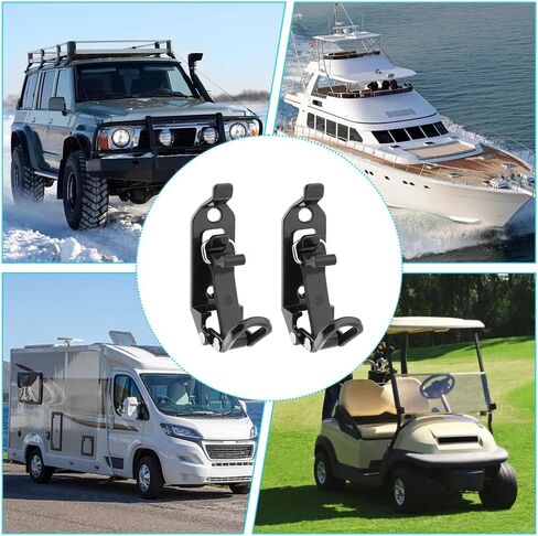 4 Pack Shovel Mount for Roof Rack, Heavy-Duty Metal Rubber Clamp Mount for Car Accessories, Shovel Holder for Roof Rack, Off-Road Trucks, ATVs, RVs, Boats(Black) in Saudi Arabia