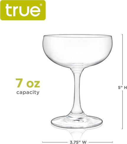 True Grande Gulp Giant Margarita Glass, Stemmed Cocktail Glass Fits Full Liquor Bottle, Mixed Drink Glasses, XL cocktail glass set, 750ml / 25 oz. Set of 1 in Saudi Arabia