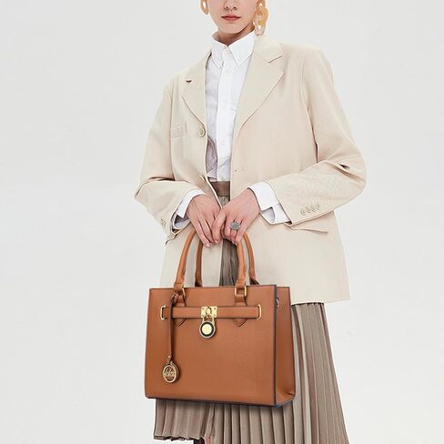 محافظ وحقائب يد عصرية من KKXIU للنساء من الجلد النباتي بمقبض علوي وحقيبة كتف للسيدات وحقائب عمل in Kuwait