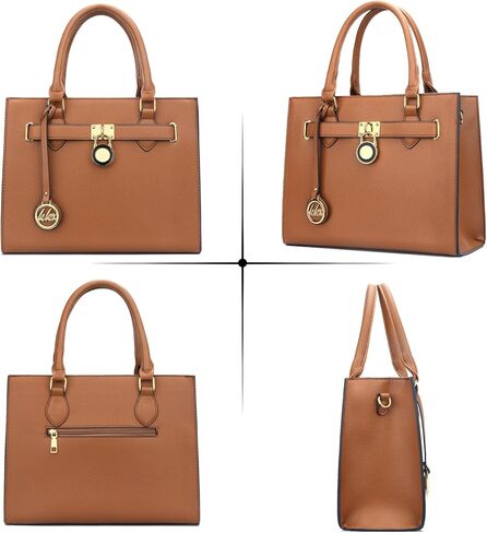 محافظ وحقائب يد عصرية من KKXIU للنساء من الجلد النباتي بمقبض علوي وحقيبة كتف للسيدات وحقائب عمل in Kuwait