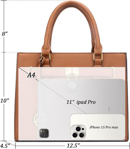 محافظ وحقائب يد عصرية من KKXIU للنساء من الجلد النباتي بمقبض علوي وحقيبة كتف للسيدات وحقائب عمل in Kuwait