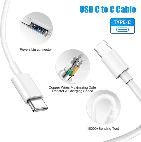LSY 61W Charger,Compatible with MacBook Pro Charger, for Replacement MacBook Pro16, 15, 14, 13, MacBook 12inch,MacBook Air 13 Inch, iPad Pro and Other USB C Interface Charger Devices in Saudi Arabia