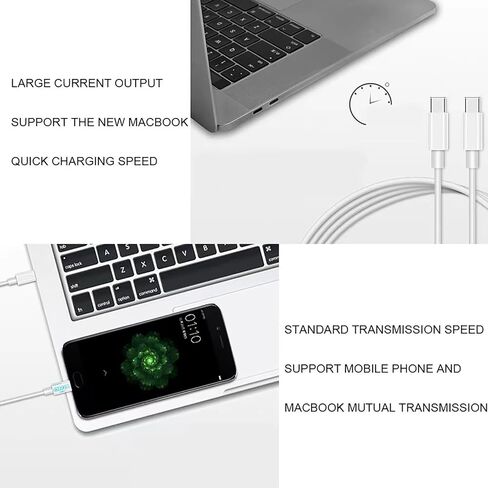 LSY 61W Charger,Compatible with MacBook Pro Charger, for Replacement MacBook Pro16, 15, 14, 13, MacBook 12inch,MacBook Air 13 Inch, iPad Pro and Other USB C Interface Charger Devices in Saudi Arabia