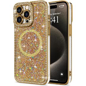 Lafunda for iPhone 16 Case Glitter Luxury Bling, Pink in Kuwait