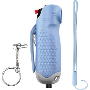 3-in-1 Self-Defense Pepper Spray, Pepper Spray with Seat Belt Cutter & Window Breaker - Safety Keychain Set for Women | Self Defense Weapons & Car Essentials | Made in The USA in Kuwait