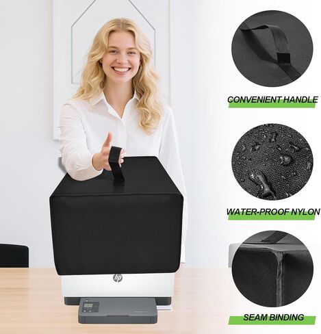 Printer Dust Cover for HP, Anti-static Waterproof Dust-proof Printer Cover - Thick Nylon Fabric for Protection, Printer Case for HP LaserJet MFP M234sdw Wireless Printer (Black) in Saudi Arabia