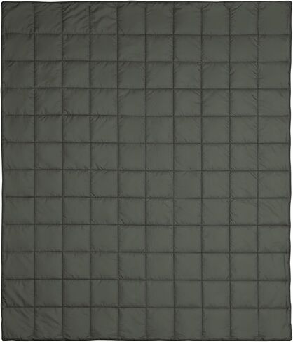 Columbia 50" x 60" Down Alternative Throw Blanket - Outdoor Essentials for Camping, Picnics, and Adventures, Soft and Cozy Home Essentials for Bed and Living Room, 100% Polyester Fill - Black Taupe in Saudi Arabia